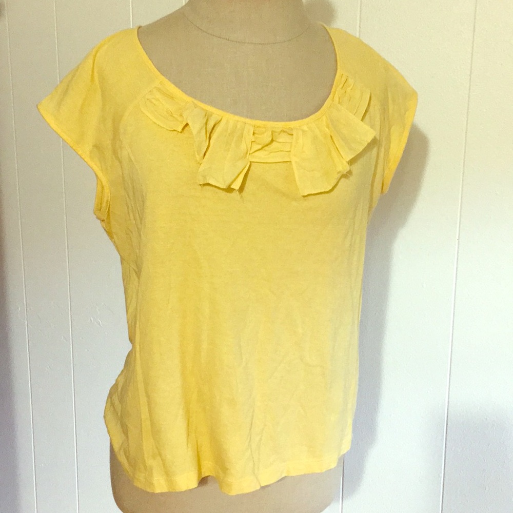 Yellow cotton tee